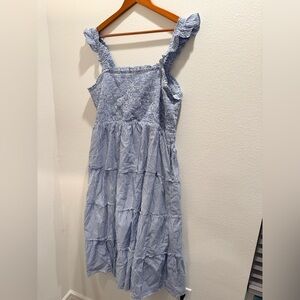 J. Crew Blue and White Striped Women’s Dress